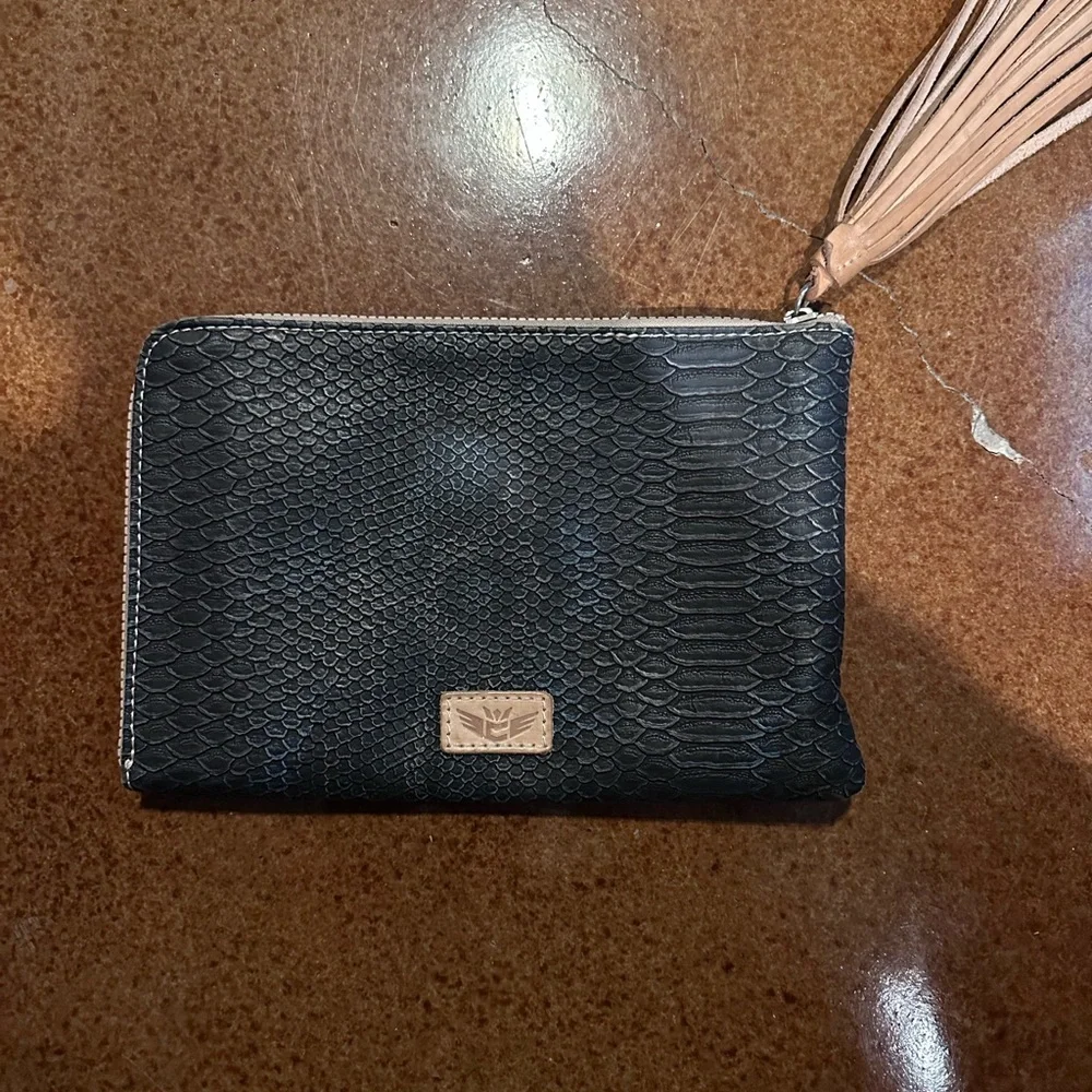 Consuela Rattle L Shaped Clutch - Picture 1 of 4